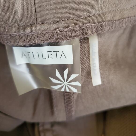 Athleta Brown ripstop nylon med thigh shorts Hiling Outdoor Casual - Picture 4 of 8